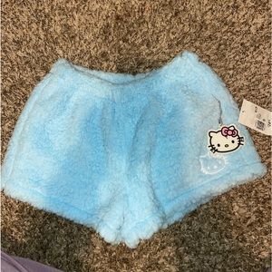 Hello Kitty fluffy shorts 🤍